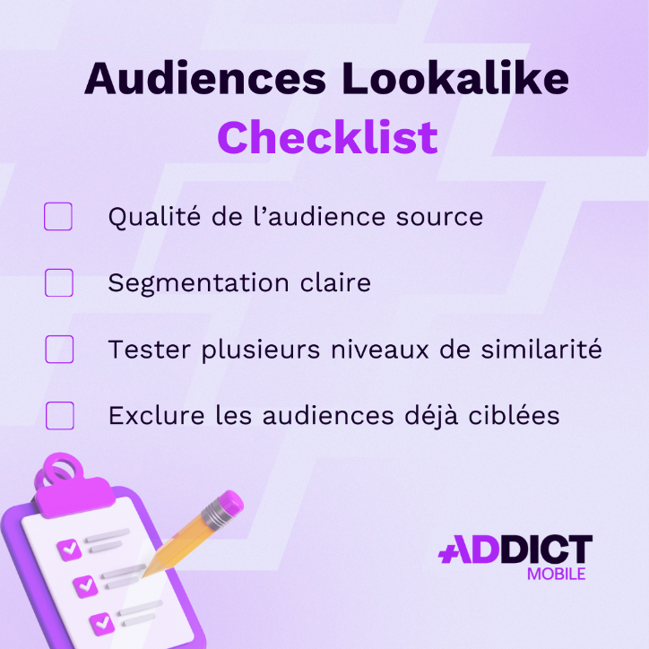 audience lookalike - checklist