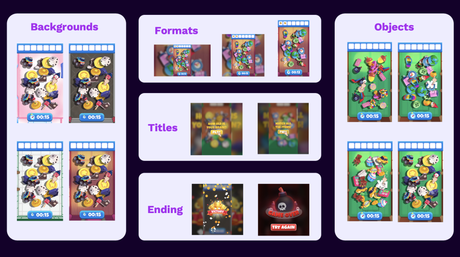 creative testing match 3D