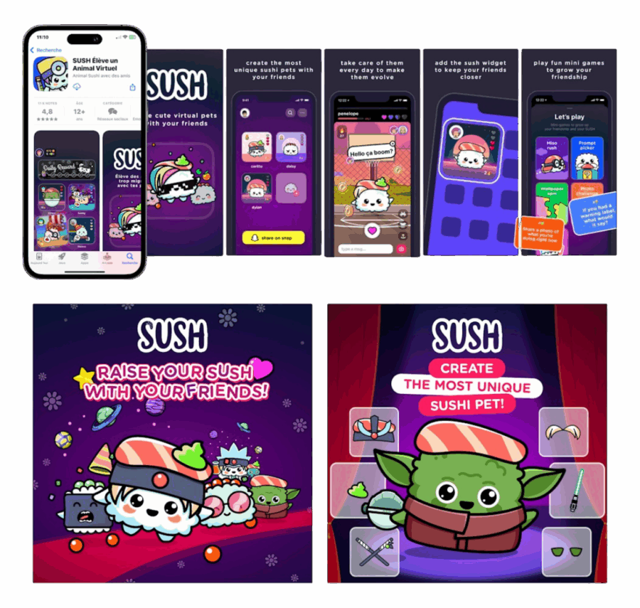 visuels App Store vs pub